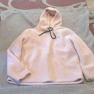Fila Light Pink Fleece Hoodie Sweater XL